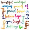 YUHAJO 20 PIECES INSPIRATIONAL CUTTING DIES FOR CARD MAKING