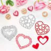 YUHAJO 6 PIECES HEART METAL CUTTING DIES FOR CARD MAKING