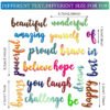 YUHAJO 20 PIECES INSPIRATIONAL CUTTING DIES FOR CARD MAKING