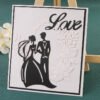YUHAJO 9 PIECES WEDDING COUPLES METAL CUTTING DIES FOR CARD MAKING