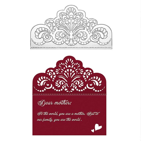 YUHAJO 4PIECES LACE FLOWER CARD MAKING DIE CUTS