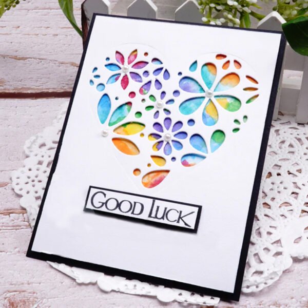 YUHAJO 6 PIECES HEART METAL CUTTING DIES FOR CARD MAKING