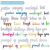 YUHAJO 20 PIECES INSPIRATIONAL CUTTING DIES FOR CARD MAKING