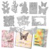 YUHAJO 10 PIECES BUTTERFLY METAL CUTTING DIES FOR CARD MAKING