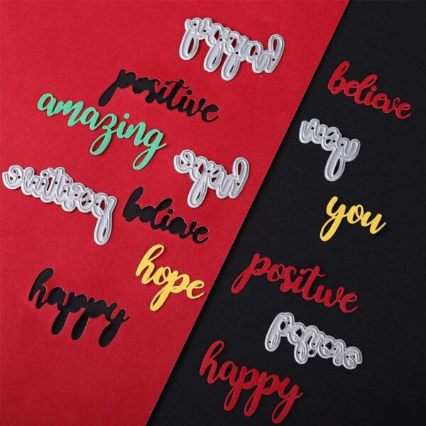 YUHAJO 20 PIECES INSPIRATIONAL CUTTING DIES FOR CARD MAKING