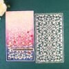 YUHAJO 4 PIECES FLOWERS BACKGROUND METAL CUTTING DIES FOR CARD MAKING