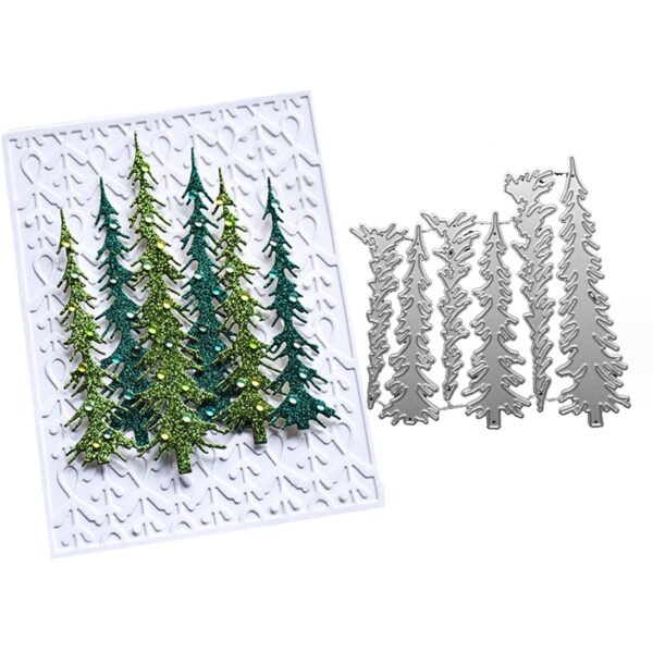 YUHAJO 6 PIECES CHRISTMAS METAL CUTTING DIES FOR CARD MAKING