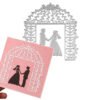 YUHAJO 9 PIECES WEDDING COUPLES METAL CUTTING DIES FOR CARD MAKING