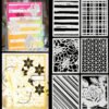 YUHAJO 6 PIECES BACKGROUND CUTTING DIES