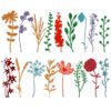 YUHAJO 17PIECES WILDFLOWERS CUTTING DIES