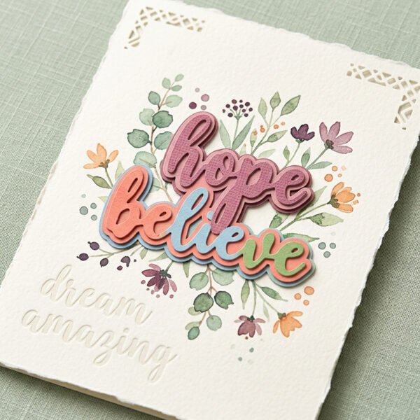 YUHAJO 20 PIECES INSPIRATIONAL CUTTING DIES FOR CARD MAKING