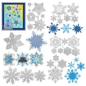 YUHAJO 6 SETS SNOWFLAKE CHRISTMAS WINTER CUTTING DIES