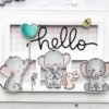 YUHAJO 10 PIECES ELEPHANTS CUTTING DIES