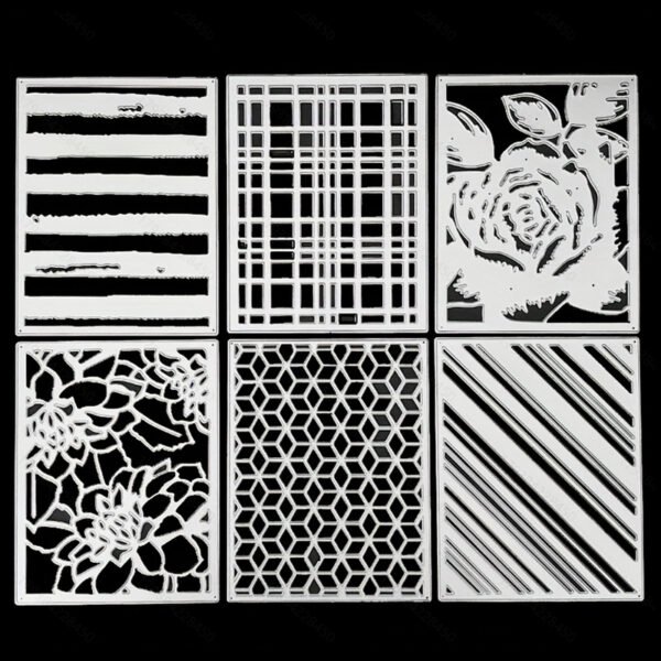 YUHAJO 6 PIECES BACKGROUND CUTTING DIES