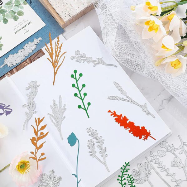 YUHAJO 17PIECES WILDFLOWERS CUTTING DIES