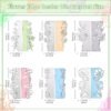 YUHAJO 6PCS/SET FLOWER CARD BORDER BACKGROUND METAL CUTTING DIES
