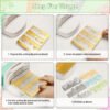 YUHAJO 6PCS/SET FLOWER CARD BORDER BACKGROUND METAL CUTTING DIES