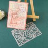 YUHAJO 4 PIECES FLOWERS BACKGROUND METAL CUTTING DIES FOR CARD MAKING