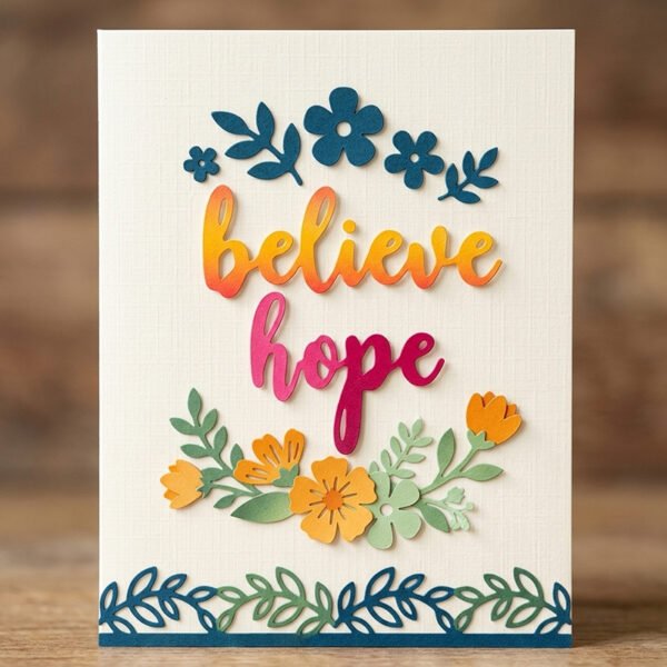 YUHAJO 20 PIECES INSPIRATIONAL CUTTING DIES FOR CARD MAKING