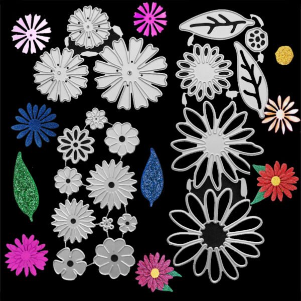 YUHAJO 3PIECES FLOWERS LEAVES DIE CUTS