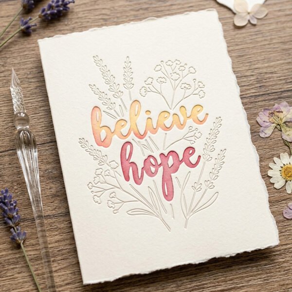 YUHAJO 20 PIECES INSPIRATIONAL CUTTING DIES FOR CARD MAKING