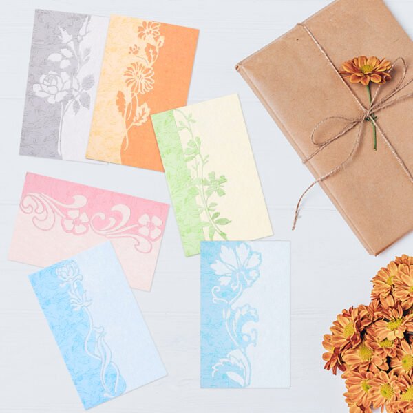 YUHAJO 6PCS/SET FLOWER CARD BORDER BACKGROUND METAL CUTTING DIES