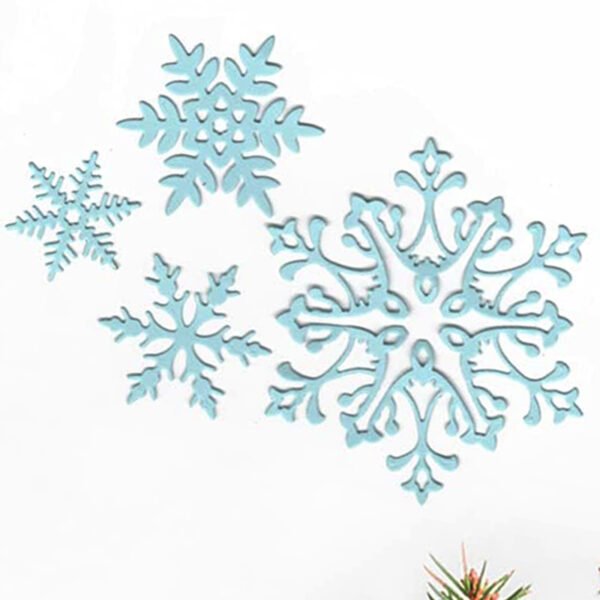 YUHAJO 6 SETS SNOWFLAKE CHRISTMAS WINTER CUTTING DIES
