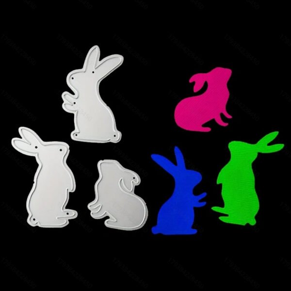 YUHAJO 8 PIECES EASTER BUNNY EGG CUTTING DIES