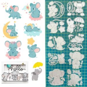 YUHAJO 10 PIECES ELEPHANTS CUTTING DIES