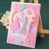 YUHAJO 6 PIECES LADY DRESS METAL CUTTING DIES FOR CARD MAKING