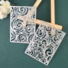 YUHAJO 4 PIECES FLOWERS BACKGROUND METAL CUTTING DIES FOR CARD MAKING