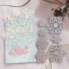 YUHAJO 6 SETS SNOWFLAKE CHRISTMAS WINTER CUTTING DIES