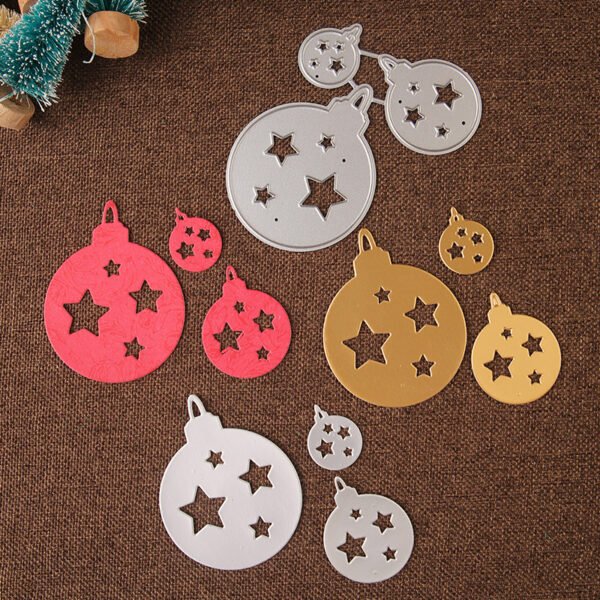 YUHAJO 9 PIECES MERRY CHRISTMAS METAL CUTTING DIES FOR CARD MAKING