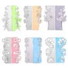 YUHAJO 6PCS/SET FLOWER CARD BORDER BACKGROUND METAL CUTTING DIES
