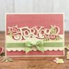 YUHAJO 13 PIECES EXPRESSIONS METAL WORDS CUTTING DIES FOR CARD MAKING