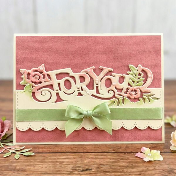 YUHAJO 13 PIECES EXPRESSIONS METAL WORDS CUTTING DIES FOR CARD MAKING
