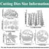 YUHAJO 6 PIECES CHRISTMAS METAL CUTTING DIES FOR CARD MAKING